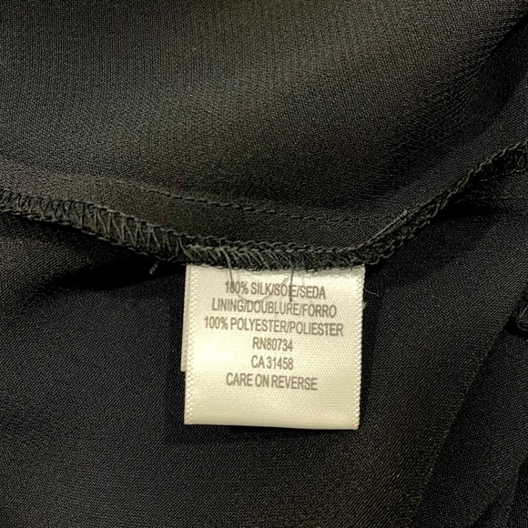 Y2K BCBGMAXAZRIA Asymmetric Silk Midi Beaded Babydoll Dress Fairy Whimsigoth - Picture 12 of 12